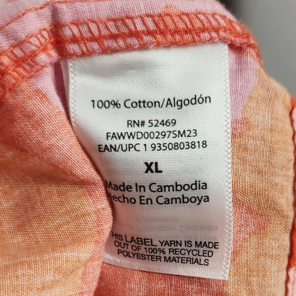 Free Assembly Floral Print Short Sleeve Dress Womens Size Extra Large XL - Picture 5 of 5